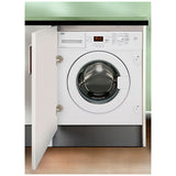 Beko WMI81341 Integrated Washing Machine, 8kg Load, A+ Energy Rating, 1300rpm Spin