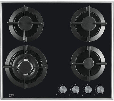 Beko black gas deals hob