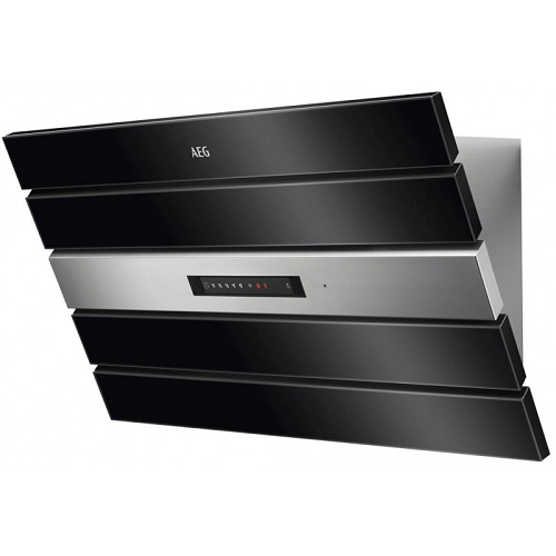 AEG DVK6980HB Wall mounted hood 90cm black color stainless steel Safeer Appliances Ltd