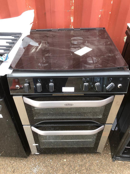 Belling FSG60DO Stainless Steel Gas Cooker with Double Oven 60cm