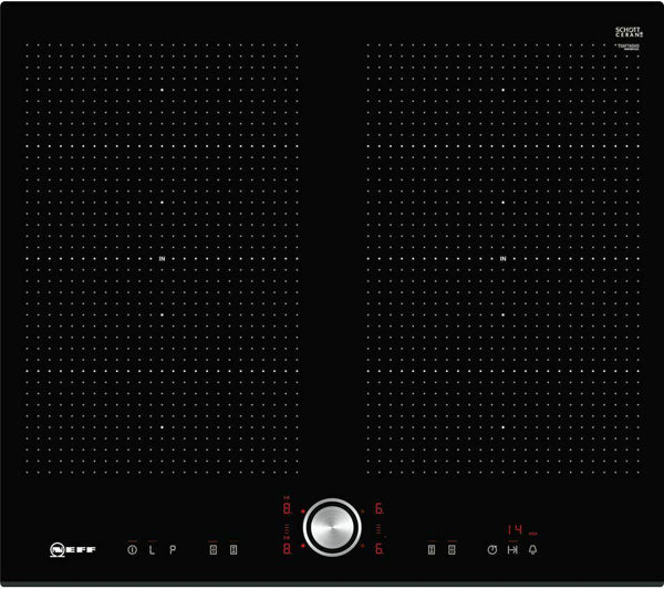NEFF T56FT60X0 N70 59cm 4 Burners Induction Hob Touch Control Black