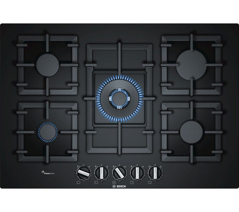 BOSCH Serie 6 PPQ7A6B90 75cm Gas Hob - Black