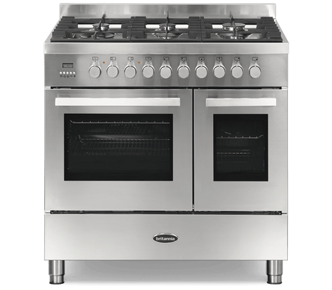 Britannia Stanza 544446304 - 90cm Dual Fuel Range Cooker - Stainless Steel