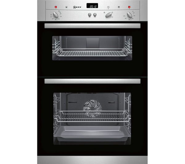 NEFF U12S32N3GB Electric Double Oven Stainless Steel Safeer
