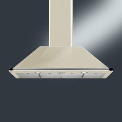 Smeg KT110P 110cm Victoria Chimney Cooker Hood in Rich Cream