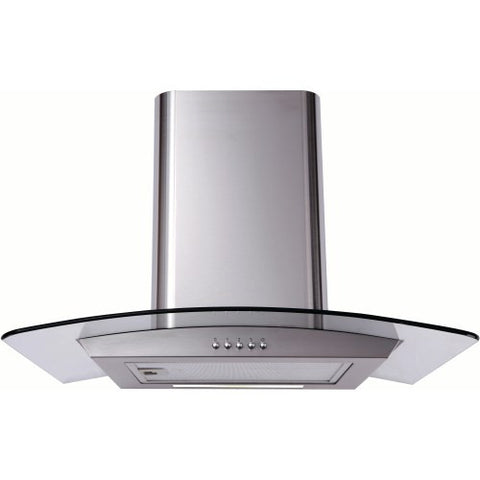 Matrix MEP601SS 60cm Curved Glass Cooker Hood Stainless Steel