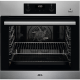 AEG BES355010M Built In Electric Single Oven with added Steam Function