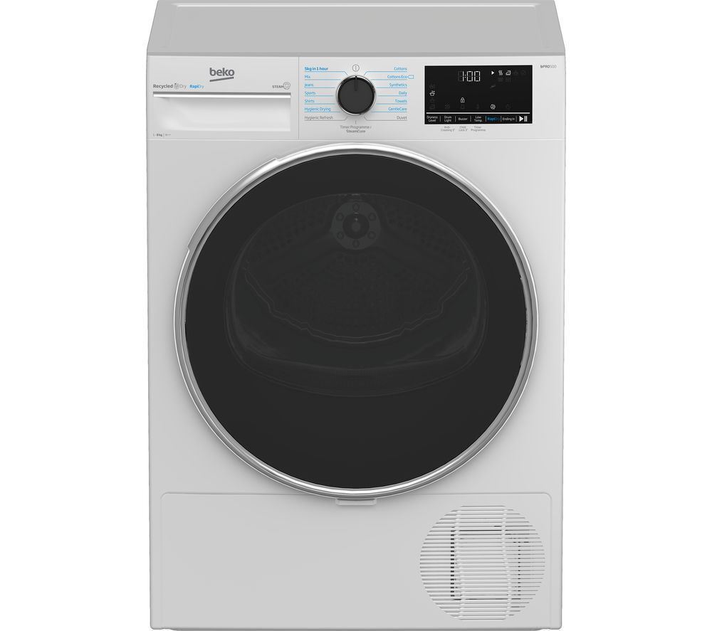 BEKO B5T4823RW 8kg Heat Pump Tumble Dryer White Safeer Appliances Ltd