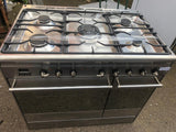 Smeg CG92PX9 90cm Stainless Steel Dual Fuel Range Cooker LPG CONVERTIBLE