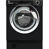 Hoover 8kg 1400rpm Integrated Washing Machine - Black with chrom HBWS48D1ACBE/80