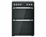 Hotpoint HDM67G9C2CB Black Freestanding 60cm Dual Fuel Double Cooker LPG Convert