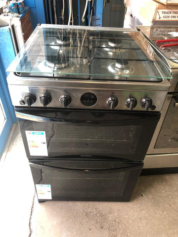 Indesit double oven 2025 cooker