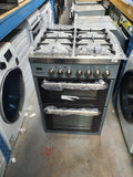 KENWOOD CK234DF SL 60 cm Dual Fuel Cooker - Grey & Chrome