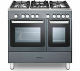 KENWOOD CK407GSL 90 cm FULL GAS Range Cooker Grey LPG CONVERTIBLE