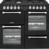 Leisure CK100G232K Cookmaster 100cm Gas Range Cooker 7 Burners A+ Black LPG CONV