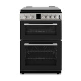 Montpellier MDOG60LS 60cm Double Gas Cooker in Silver LPG Convertible