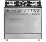 Smeg CG92PX9 90cm Stainless Steel Dual Fuel Range Cooker LPG CONVERTIBLE