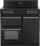 BELLING Country Range 90E Electric Ceramic Range Cooker - Black 444443387