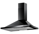 BAUMATIC F100.2BL Chimney Cooker Hood - Black