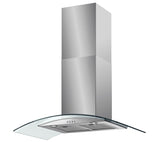 BAUMATIC BT9.3GL Chimney Cooker Hood - Stainless Steel