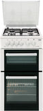 Beko BDG584W A Rated 500mm Twin Cavity Gas Cooker with 4 Burners