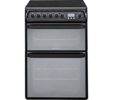 HOTPOINT Ultima DUE61BC Electric Ceramic Cooker - Black