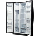 DAEWOO DRQ29DEB - American-Style Fridge Freezer - Black