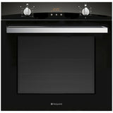 Hotpoint SCL08EB Signature Single Electric Oven, Black Glass