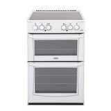 Belling Enfield E552 Electric Cooker with Ceramic Hob White 55cm