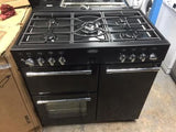 BELLING DB4 90DFT Dual Fuel Range Cooker - Black