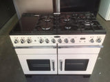 Rangemaster EXL110DFFIV/C Excel 110cm Dual Fuel Range Cooker - Ivory / Chrome