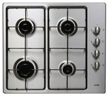 LOGIK LGHOBX12 - 4 Burner Gas Hob - Stainless Steel