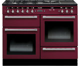 Rangemaster HLT110DFFCY/C Hi-Lite 110cm Dual Fuel Range Cooker Cherry Red FSD