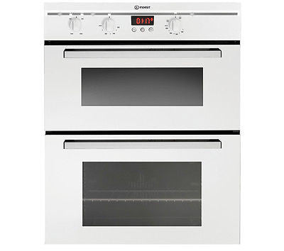 INDESIT FIMU23WH Electric Built-under Double Oven - White 70cm