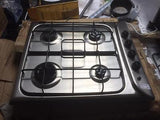 Indesit PIM640ASIX - 60cm Gas Hob - Stainless Steel