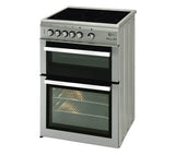 FLAVEL Milano ML61CDS 60cm Electric Ceramic Cooker - Silver & Chrome