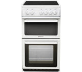 HOTPOINT HAE51PS Electric Ceramic Cooker - White