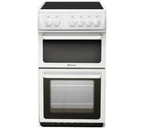 HOTPOINT HAE51PS Electric Ceramic Cooker - White