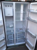 DAEWOO DRQ29DEB - American-Style Fridge Freezer - Black