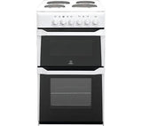 Indesit IT50EWS - 50cm Elec. Cooker with Main Oven, Separate Grill & 4 Zone Hob