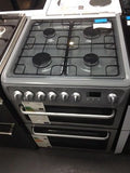 HOTPOINT DSD60S Dual Fuel Cooker - Silver