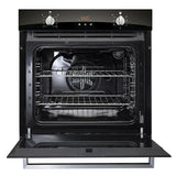 Hotpoint SCL08EB Signature Single Electric Oven, Black Glass