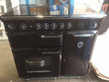 RANGEMASTER Classic 90cm Electric Ceramic Range Cooker - Black & Chrome
