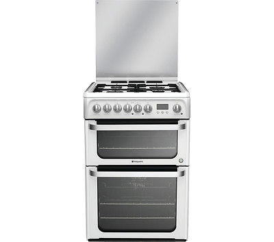Hotpoint HUD61PS 60cm Dual Fuel Cooker - White