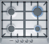 BOSCH Classixx PCP615B90B Gas Hob - Brushed Steel