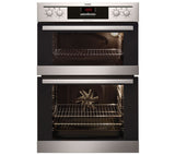 AEG DC4013021M Built In Electric Double Oven LED Display Stainless Steel