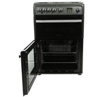 HOTPOINT DSG60GM Gas Cooker - Gun Metal