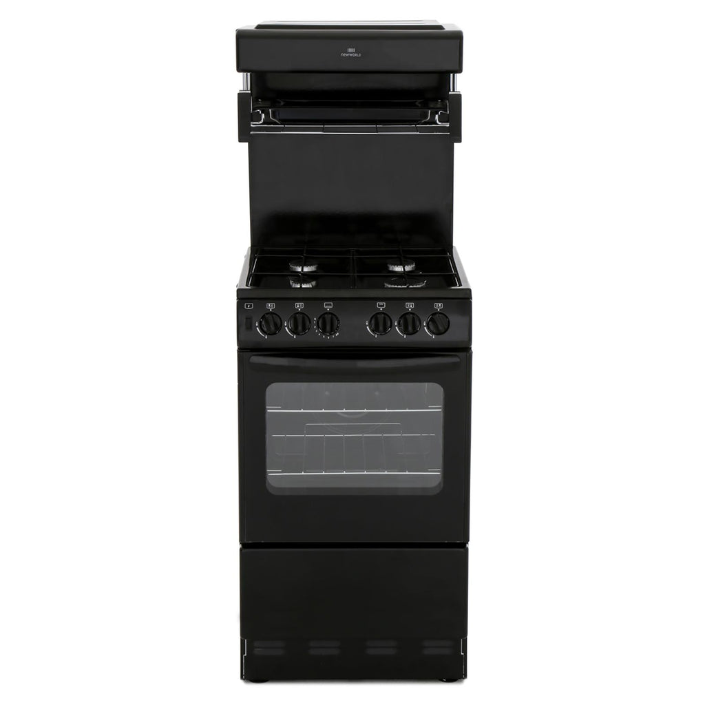 New World 50THLG High level grill Gas Cooker Black 444440156