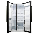 Beko ASP341B American Style Fridge Freezer in Black