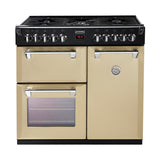 Stoves Richmond 900DFT Black 90cm Dual Fuel Range Cooker - Cream